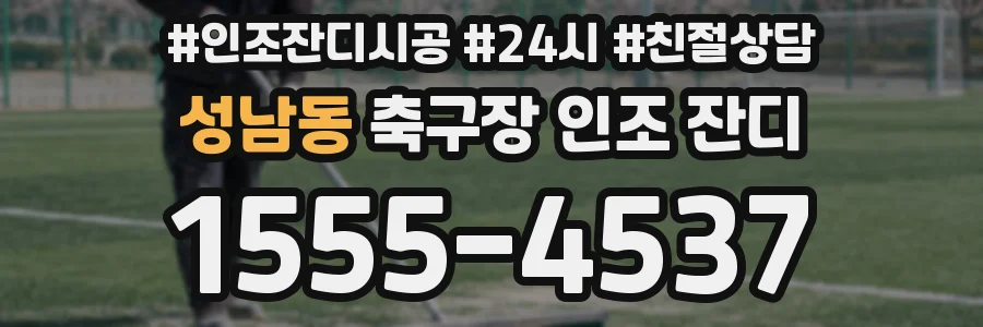성남동 축구장 인조 잔디