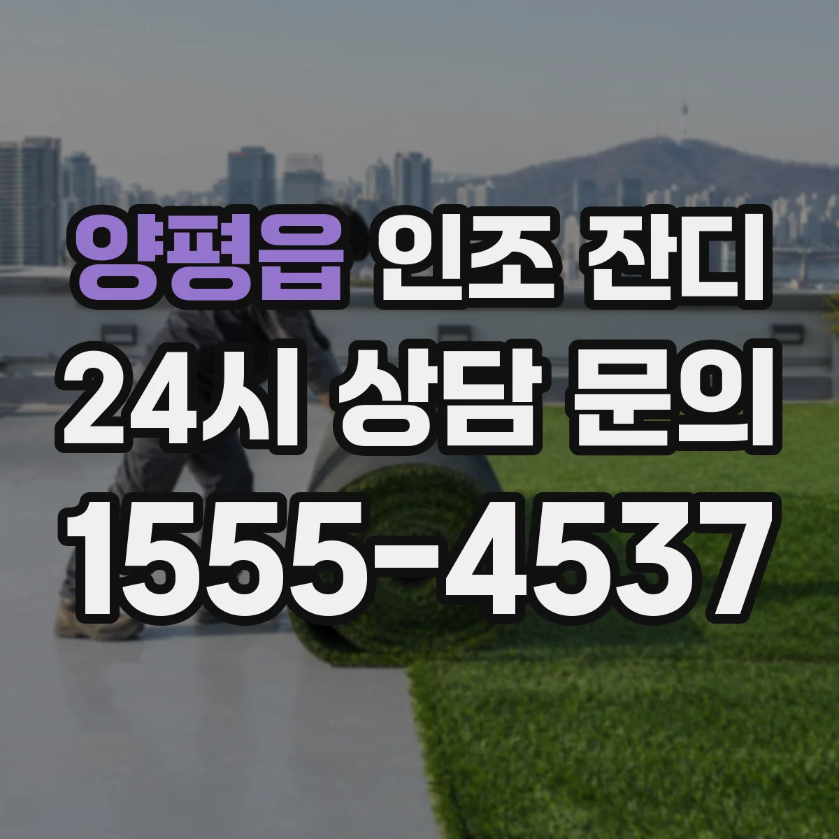 양평읍 인조 잔디