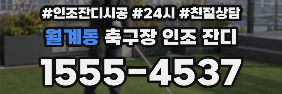 월계동 축구장 인조 잔디