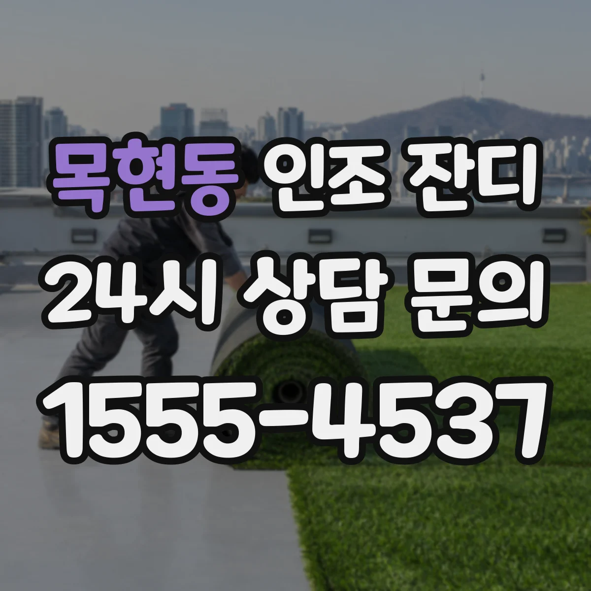 목현동 인조 잔디