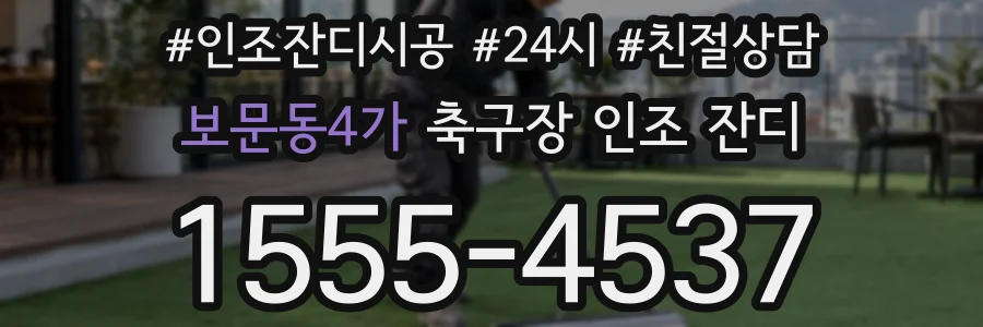 보문동4가 축구장 인조 잔디
