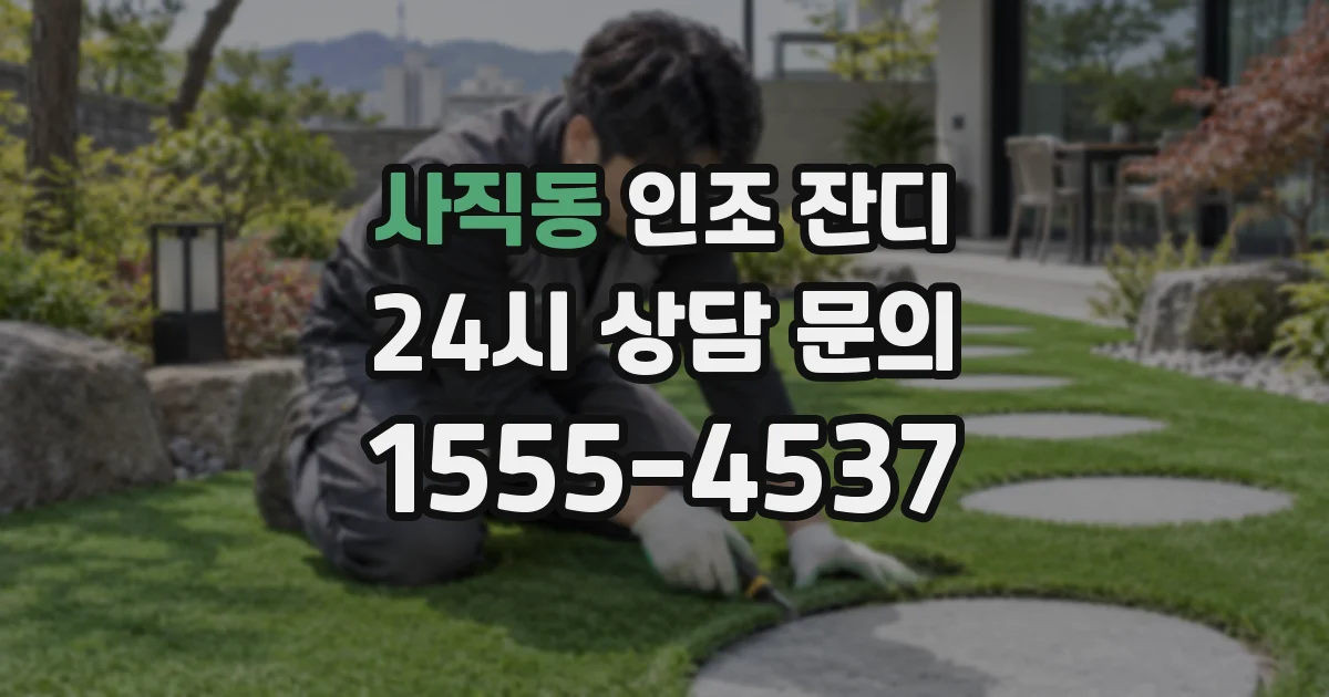 사직동 인조 잔디