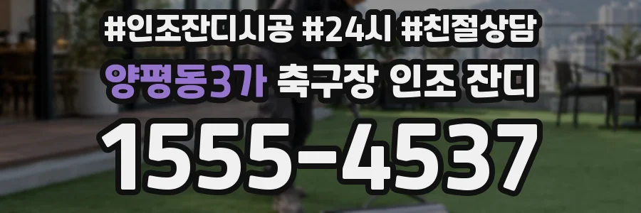 양평동3가 축구장 인조 잔디