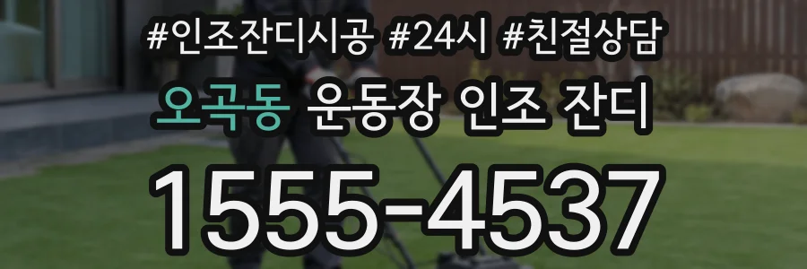 오곡동 운동장 인조 잔디