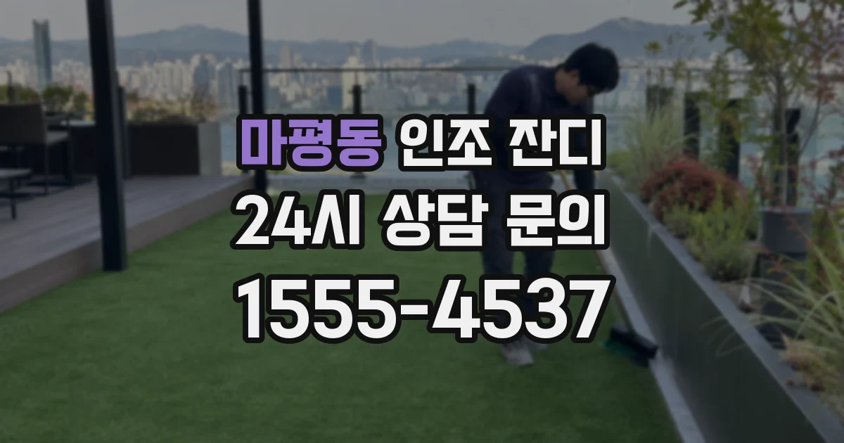 마평동 인조 잔디