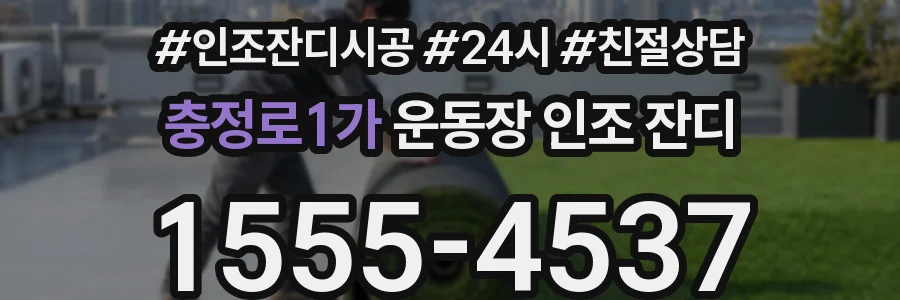 충정로1가 운동장 인조 잔디