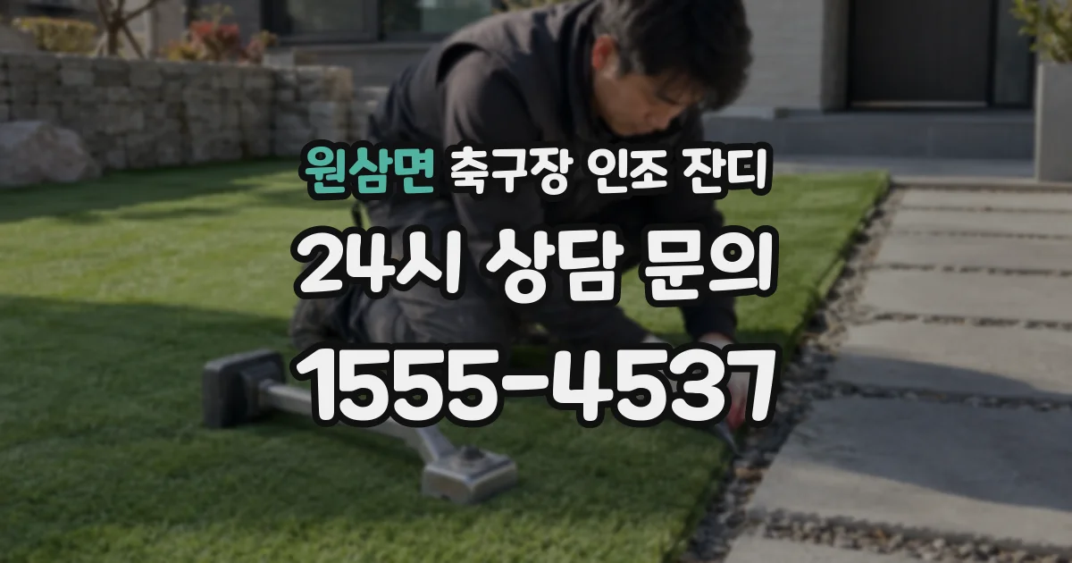 원삼면 축구장 인조 잔디
