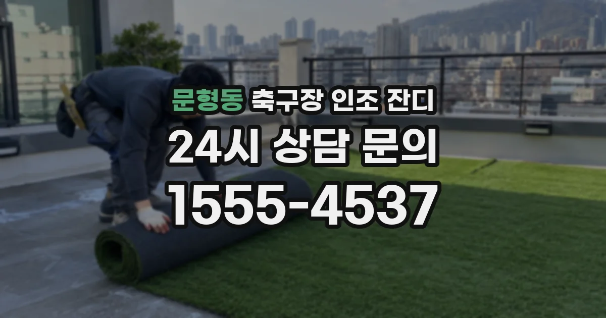문형동 축구장 인조 잔디