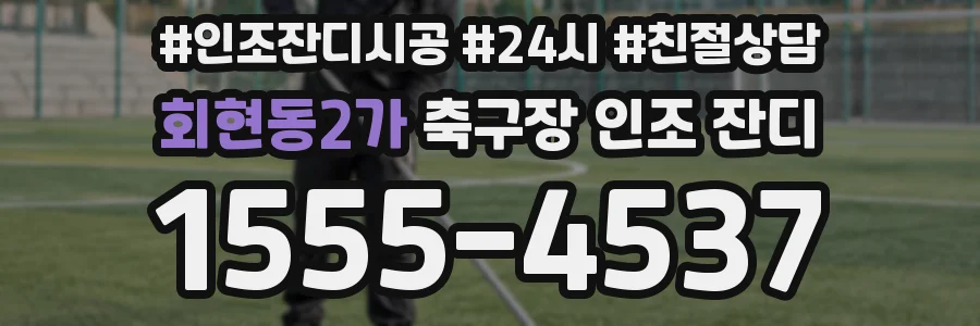 회현동2가 축구장 인조 잔디