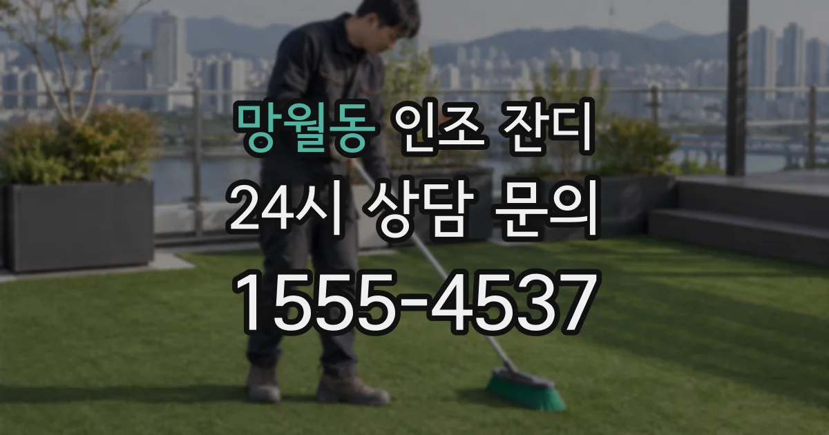 망월동 인조 잔디