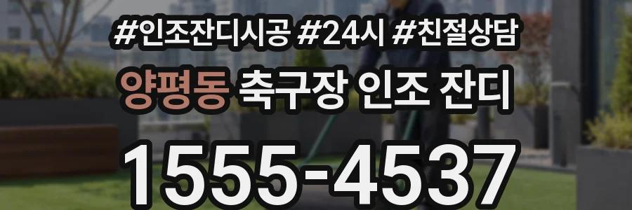 양평동 축구장 인조 잔디