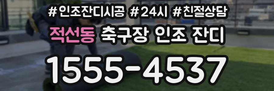 적선동 축구장 인조 잔디