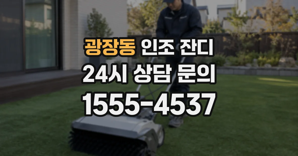 광장동 인조 잔디