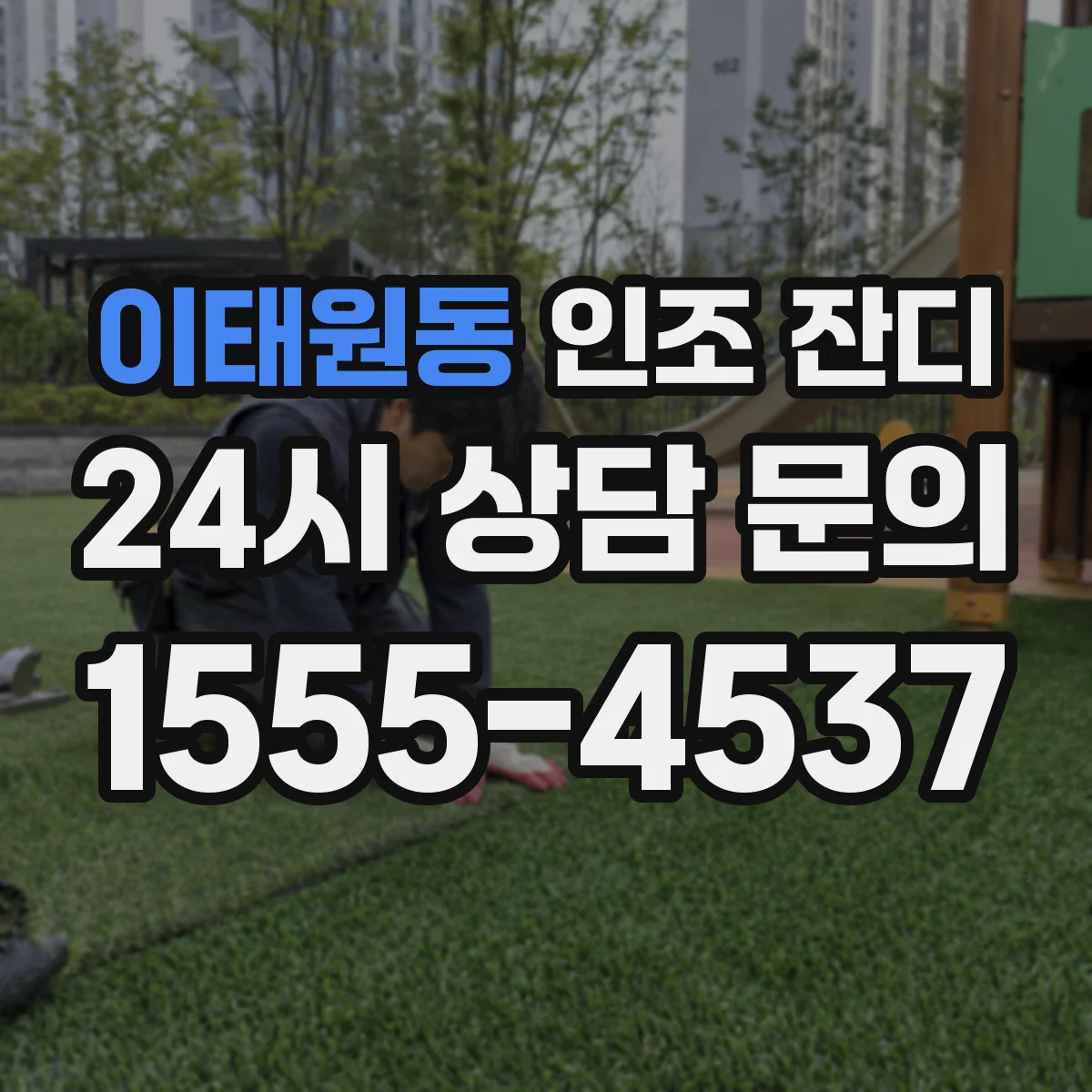 이태원동 인조 잔디