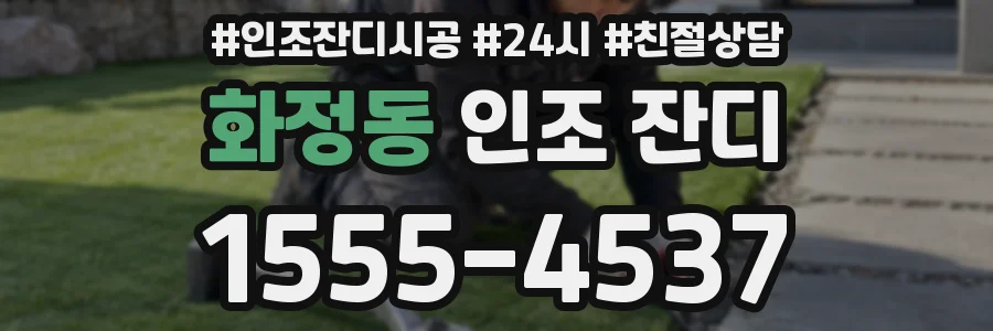 화정동 인조 잔디