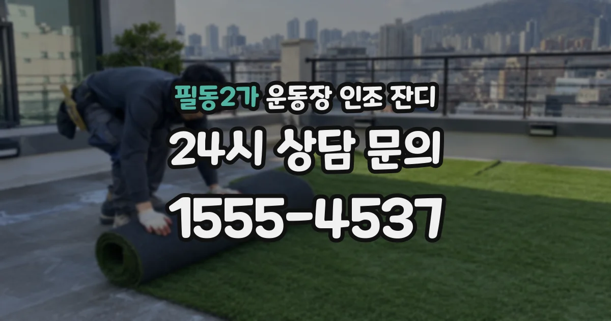 필동2가 운동장 인조 잔디