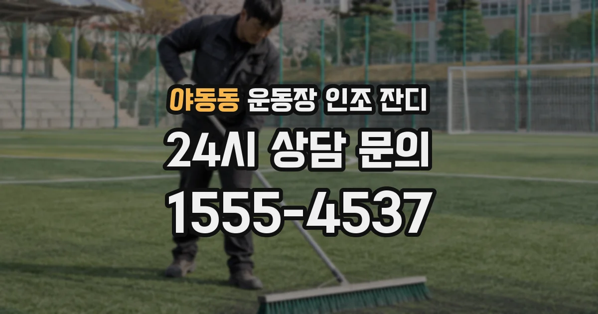 야동동 운동장 인조 잔디
