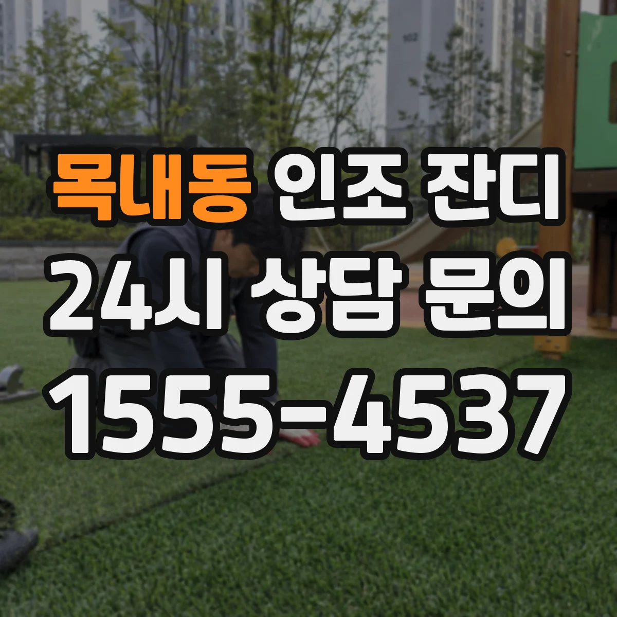 목내동 인조 잔디