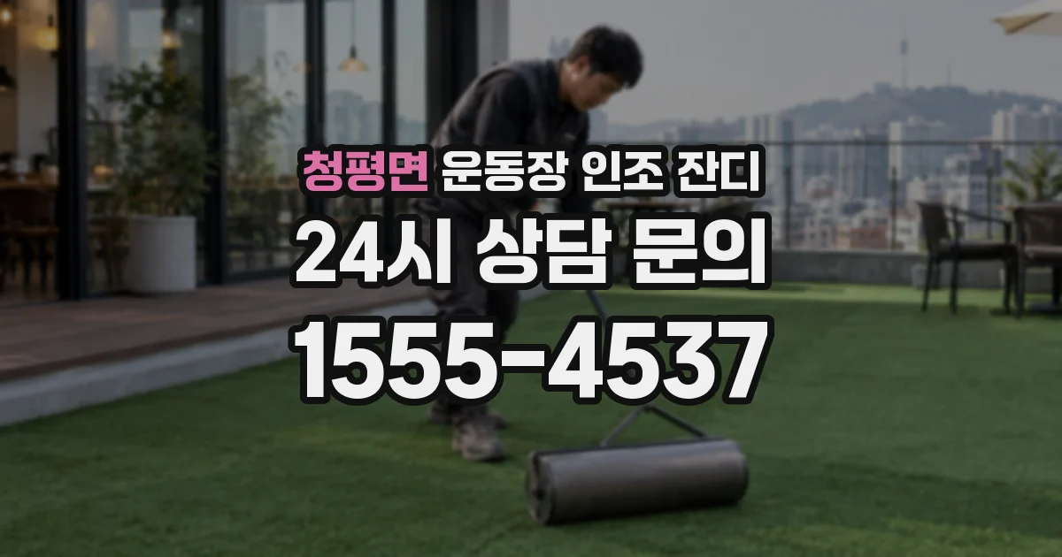 청평면 운동장 인조 잔디