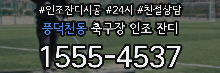 풍덕천동 축구장 인조 잔디