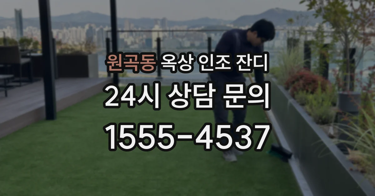 원곡동 옥상 인조 잔디