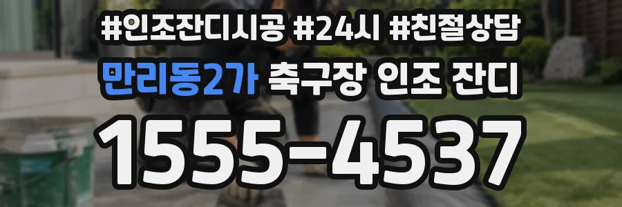 만리동2가 축구장 인조 잔디