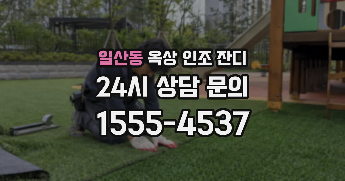 일산동 옥상 인조 잔디