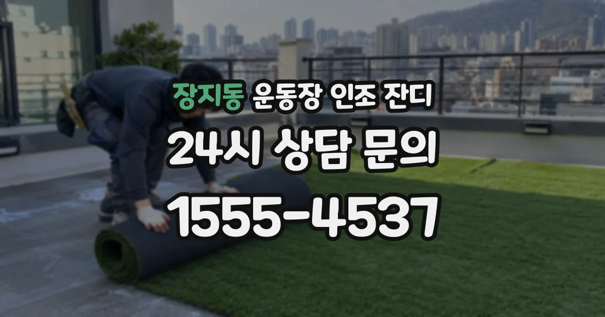 장지동 운동장 인조 잔디