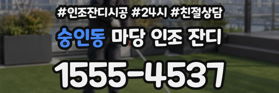 숭인동 마당 인조 잔디