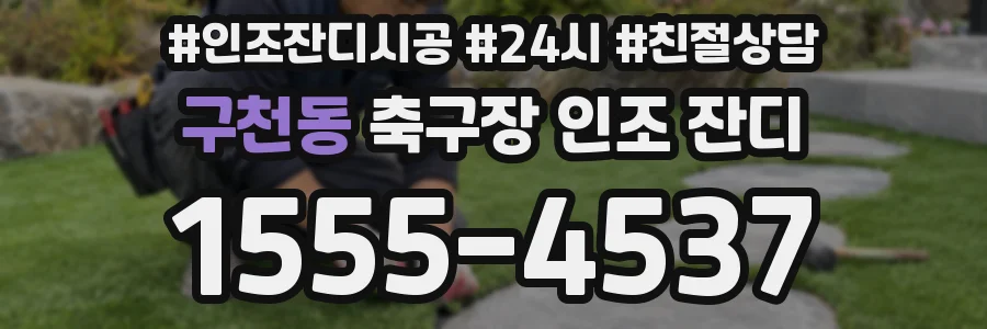 구천동 축구장 인조 잔디
