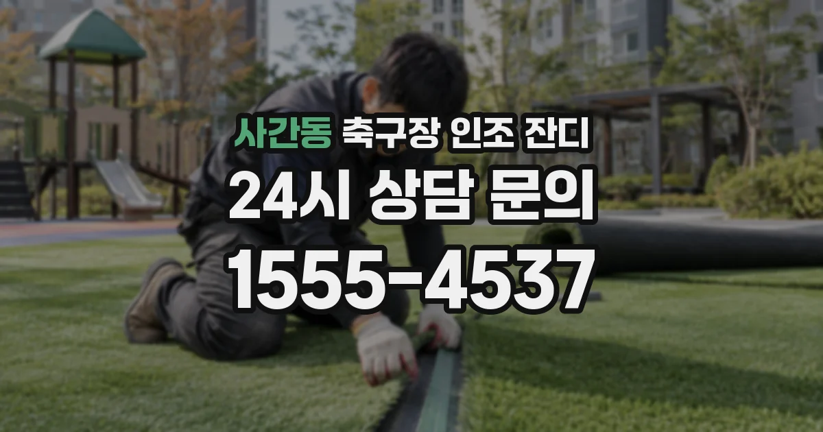 사간동 축구장 인조 잔디