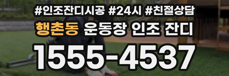 행촌동 운동장 인조 잔디