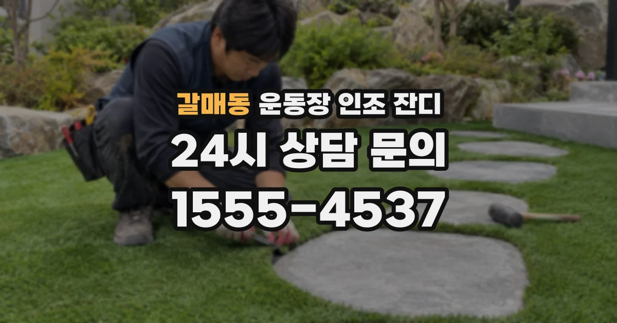 갈매동 운동장 인조 잔디