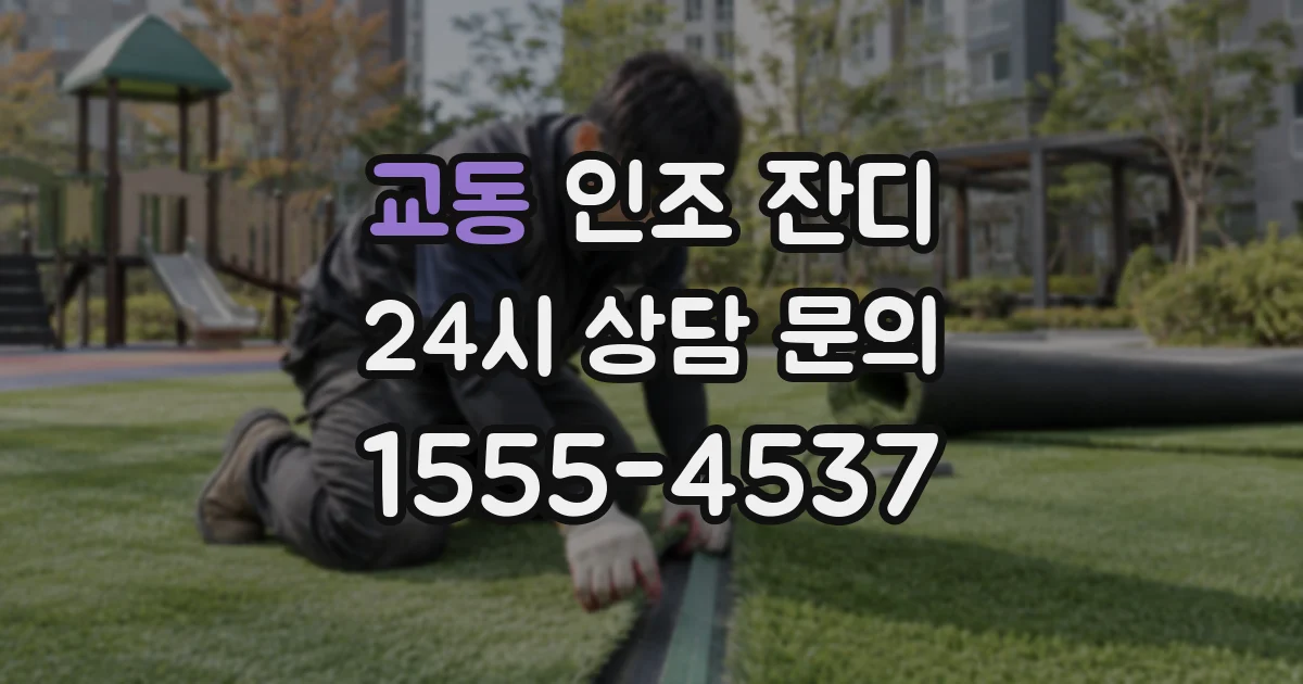 교동 인조 잔디