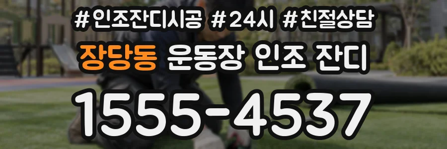 장당동 운동장 인조 잔디