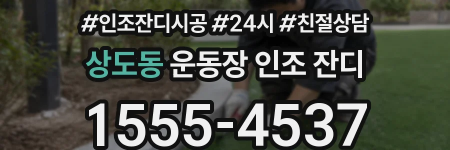 상도동 운동장 인조 잔디