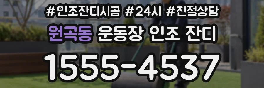 원곡동 운동장 인조 잔디