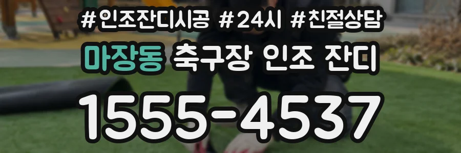 마장동 축구장 인조 잔디