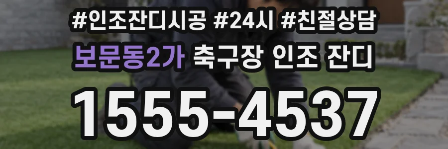 보문동2가 축구장 인조 잔디