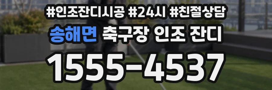 송해면 축구장 인조 잔디