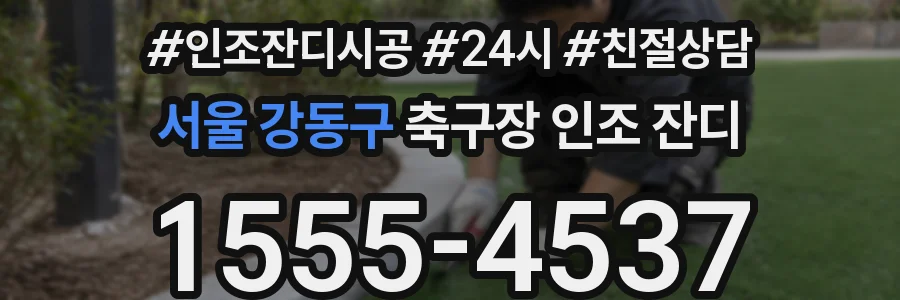 서울 강동구 축구장 인조 잔디
