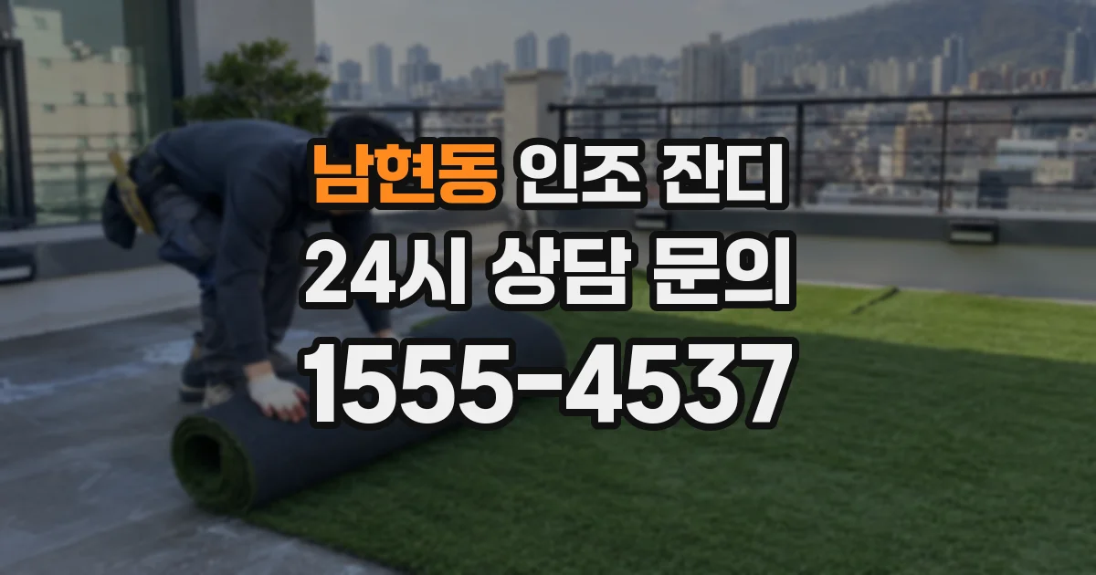 남현동 인조 잔디