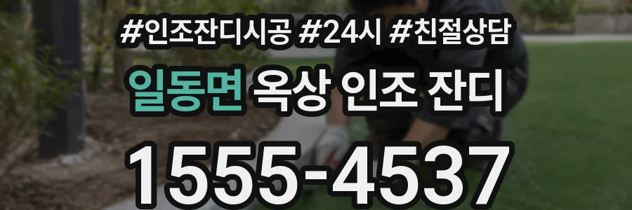 일동면 옥상 인조 잔디