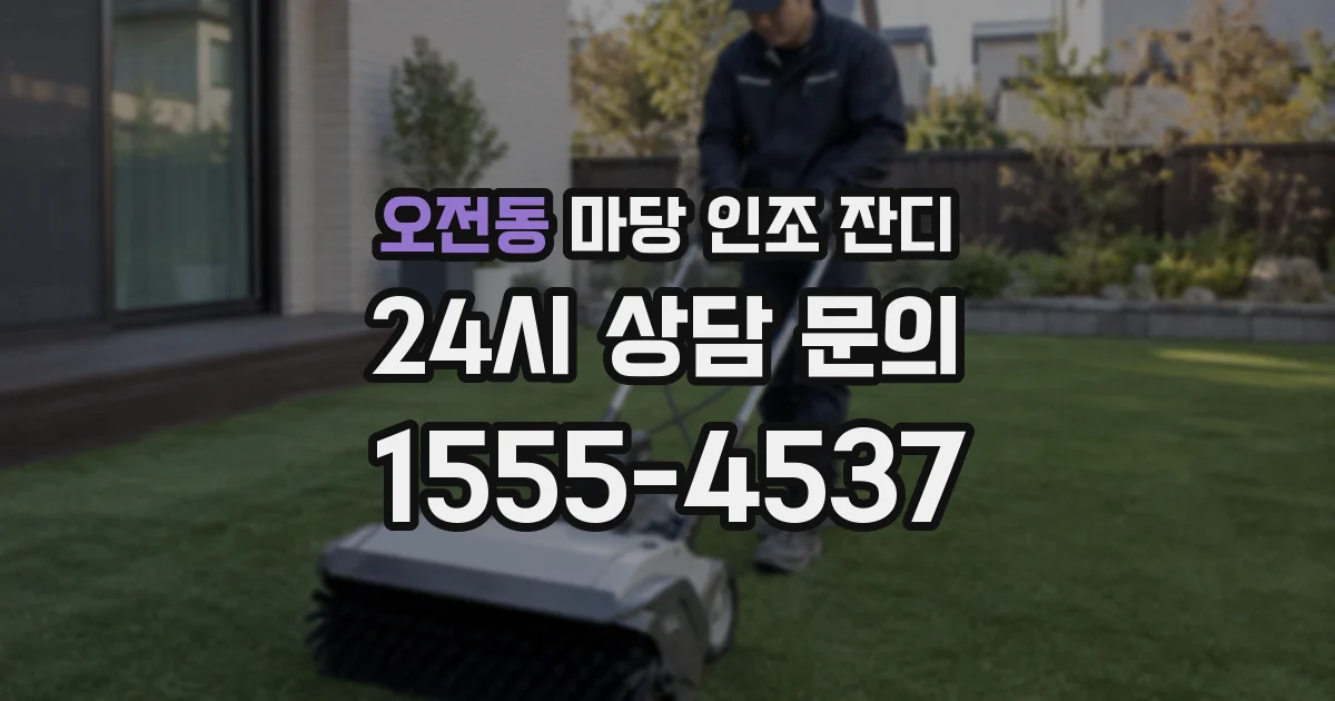 오전동 마당 인조 잔디