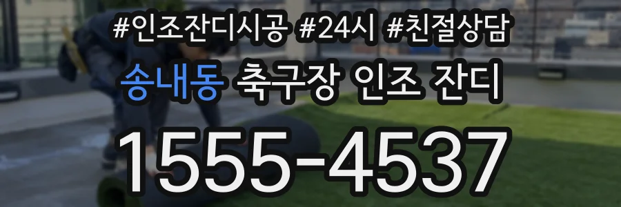 송내동 축구장 인조 잔디