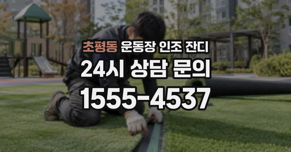 초평동 운동장 인조 잔디