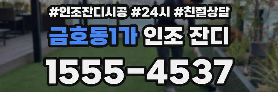 금호동1가 인조 잔디
