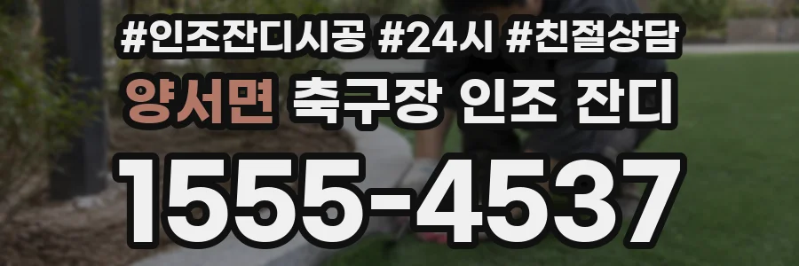 양서면 축구장 인조 잔디