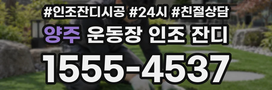 양주 운동장 인조 잔디