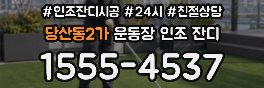 당산동2가 운동장 인조 잔디